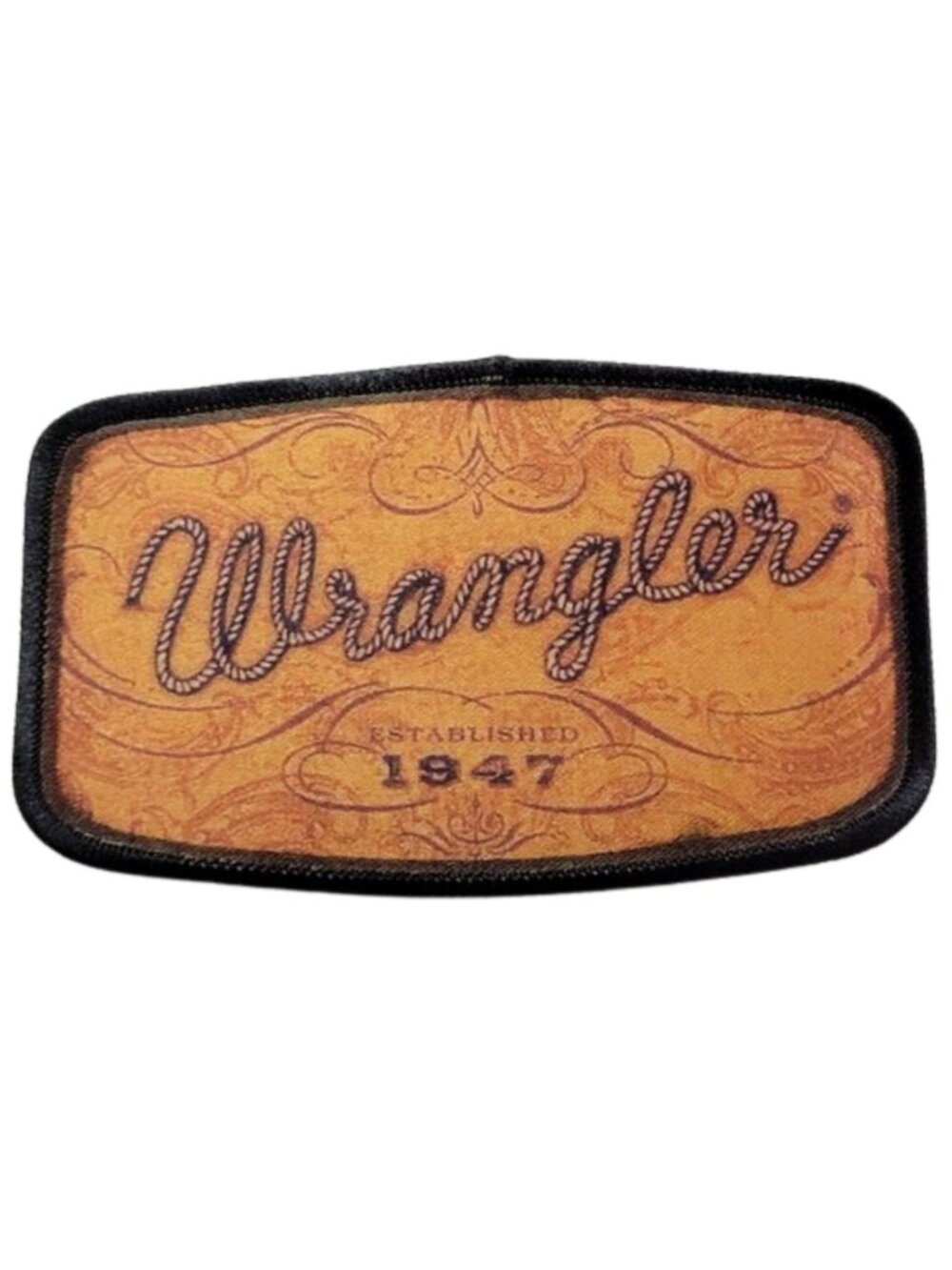 Wrangler DYI Fabric Hat Patch Glue Iron On Sew Custom Hat Patch
